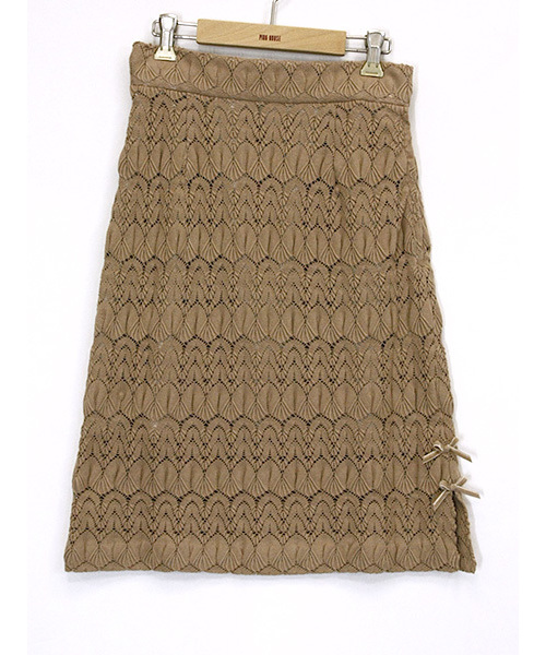 PINKHOUSE CHELSEA（ピンクハウスチェルシー）の「バルファスレーススカート（スカート・レディース・ホワイト/ブラック/ベージュ・SMALL/MEDIUM）」の3枚目の写真