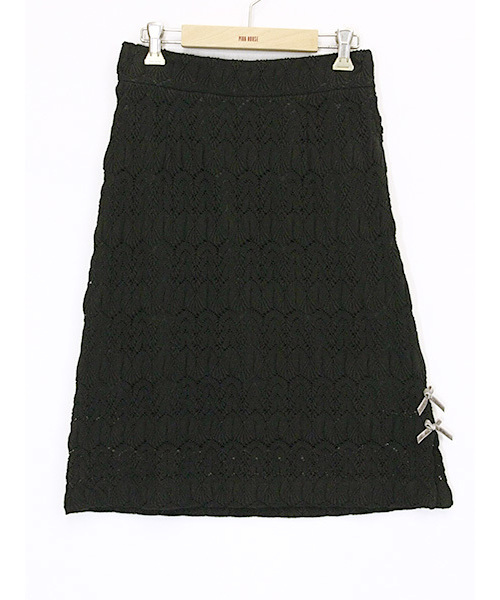 PINKHOUSE CHELSEA（ピンクハウスチェルシー）の「バルファスレーススカート（スカート・レディース・ホワイト/ブラック/ベージュ・SMALL/MEDIUM）」の2枚目の写真