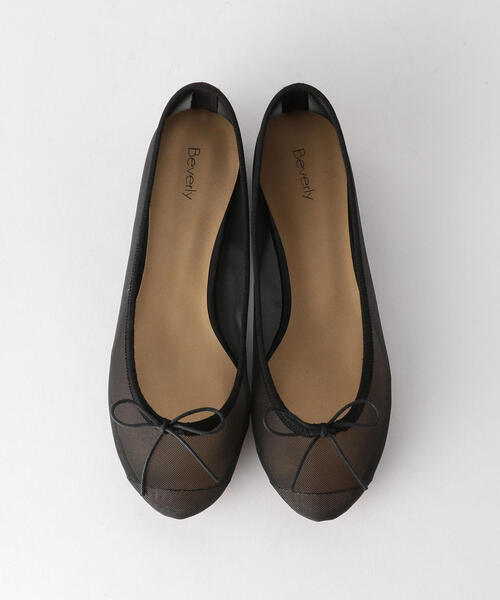 BEAUTY&YOUTH UNITED ARROWS（ビューティーアンドユースユナイテッドアローズ）の「＜BEVERLY＞メッシュバレーシューズ о（バレエシューズ・レディース・ダークブラウン/ブラック・36/37/38/39）」の2枚目の写真