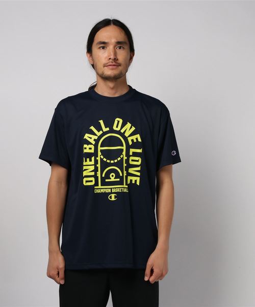 Champion(チャンピオン)の「【Champion/チャンピオン】メンズ E-MOTION プラクティスTシャツ(Tシャツ/カットソー・メンズ・ライム/ネイビー/ブラック/グレー/ホワイト・MEDIUM/LARGE)」の5枚目の写真