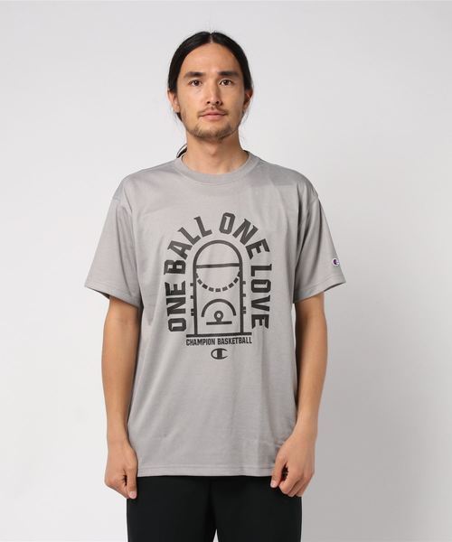 Champion(チャンピオン)の「【Champion/チャンピオン】メンズ E-MOTION プラクティスTシャツ(Tシャツ/カットソー・メンズ・ライム/ネイビー/ブラック/グレー/ホワイト・MEDIUM/LARGE)」の3枚目の写真