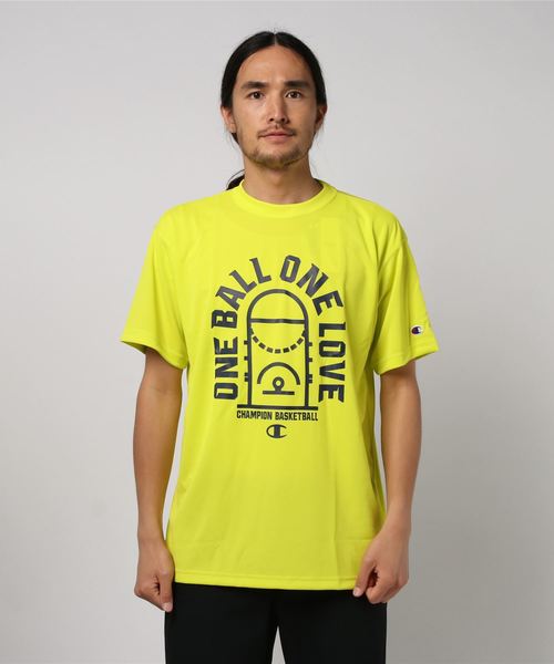 Champion(チャンピオン)の「【Champion/チャンピオン】メンズ E-MOTION プラクティスTシャツ(Tシャツ/カットソー・メンズ・ライム/ネイビー/ブラック/グレー/ホワイト・MEDIUM/LARGE)」の4枚目の写真