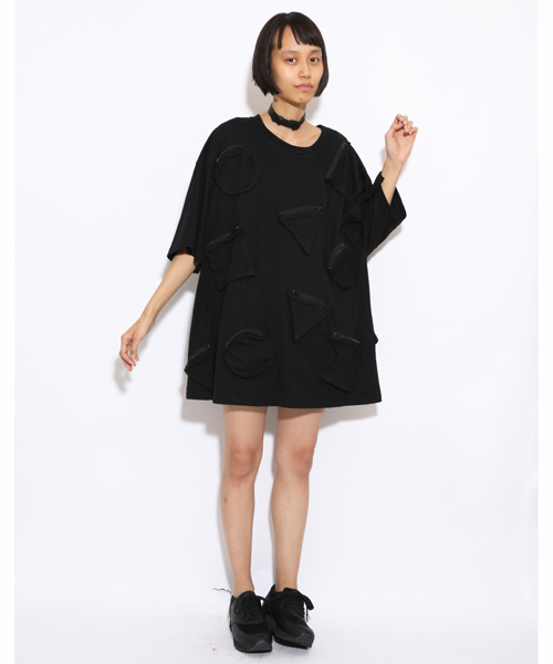 i(アイ)の「○△□ポケットT(Tシャツ/カットソー・レディース・ホワイト/ブラック・フリ-)」の4枚目の写真