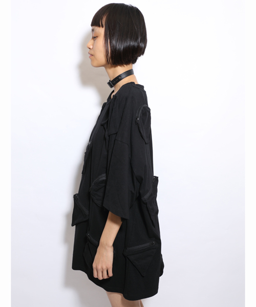 i(アイ)の「○△□ポケットT(Tシャツ/カットソー・レディース・ホワイト/ブラック・フリ-)」の5枚目の写真