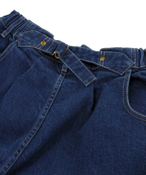 mercibeaucoup,（メルシーボークー）の「Ｂ：うしろまえ切りっぱ（デニムパンツ・レディース・オフホワイト/ブルー・0/01/03）」の9枚目の写真