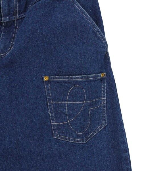 mercibeaucoup,（メルシーボークー）の「Ｂ：うしろまえ切りっぱ（デニムパンツ・レディース・オフホワイト/ブルー・0/01/03）」の5枚目の写真