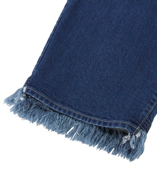 mercibeaucoup,（メルシーボークー）の「Ｂ：うしろまえ切りっぱ（デニムパンツ・レディース・オフホワイト/ブルー・0/01/03）」の7枚目の写真