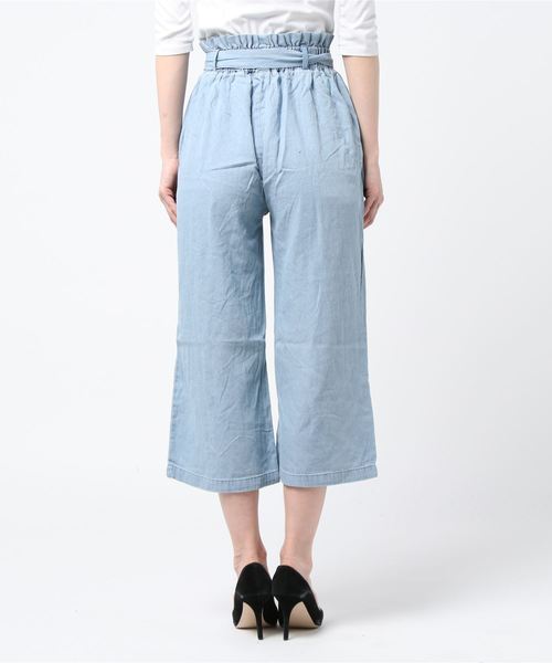 LUGG NAGG(ラグナグ)の「【Jewelobe/ ジュエローブ】デニムハイウエストワイドパンツ(その他パンツ・レディース・ブラック/ネイビー/サックスブルー/ブルー・FREE)」の8枚目の写真