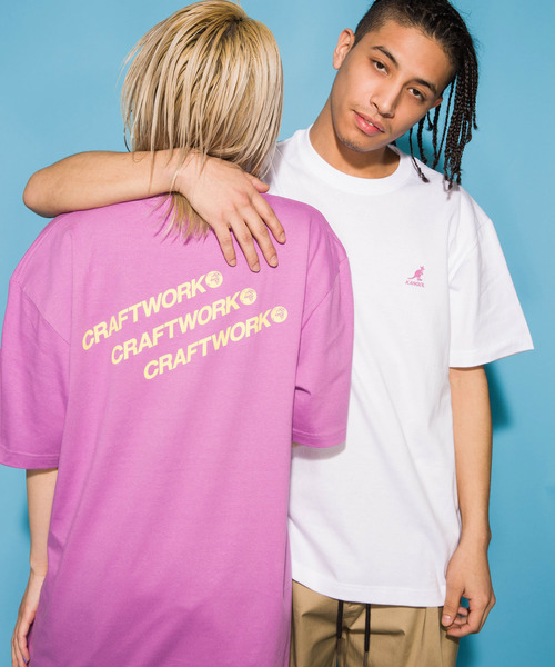 KANGOL(カンゴール)の「【KANGOL/カンゴール】ロゴビッグTEE /別注Tシャツ(Tシャツ/カットソー・メンズ・ホワイト/ブラック/ラベンダー・MEDIUM/LARGE/X-LARGE)」の3枚目の写真