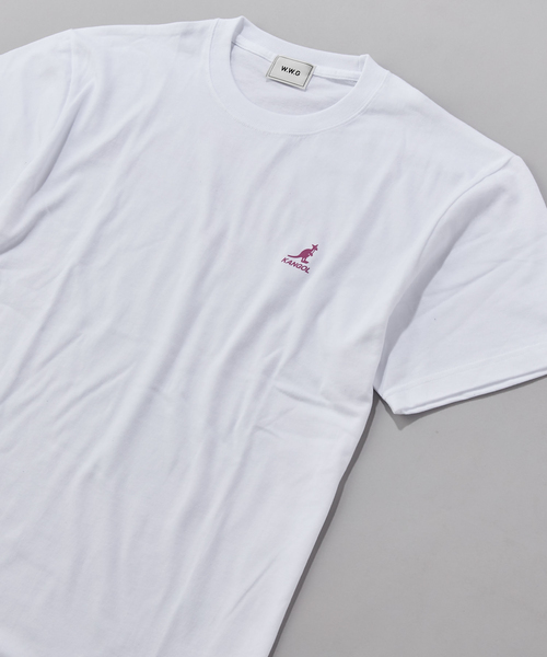 KANGOL(カンゴール)の「【KANGOL/カンゴール】ロゴビッグTEE /別注Tシャツ(Tシャツ/カットソー・メンズ・ホワイト/ブラック/ラベンダー・MEDIUM/LARGE/X-LARGE)」の7枚目の写真