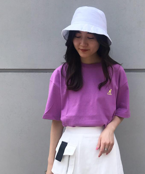 KANGOL(カンゴール)の「【KANGOL/カンゴール】ロゴビッグTEE /別注Tシャツ(Tシャツ/カットソー・メンズ・ホワイト/ブラック/ラベンダー・MEDIUM/LARGE/X-LARGE)」の19枚目の写真