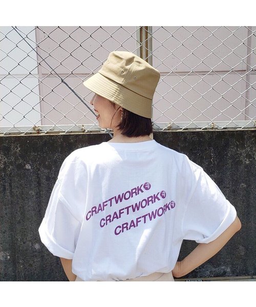 KANGOL(カンゴール)の「【KANGOL/カンゴール】ロゴビッグTEE /別注Tシャツ(Tシャツ/カットソー・メンズ・ホワイト/ブラック/ラベンダー・MEDIUM/LARGE/X-LARGE)」の5枚目の写真