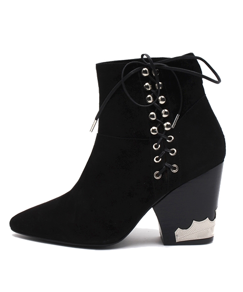 MIDWEST（ミッドウエスト）の「TOGA PULLA スウェードレースアップブーツ（ブーツ・レディース・ブラック・37/36/38）」の8枚目の写真