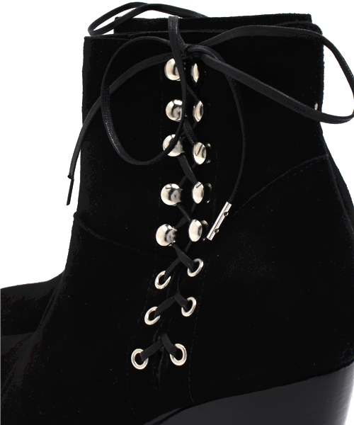 MIDWEST（ミッドウエスト）の「TOGA PULLA スウェードレースアップブーツ（ブーツ・レディース・ブラック・37/36/38）」の3枚目の写真