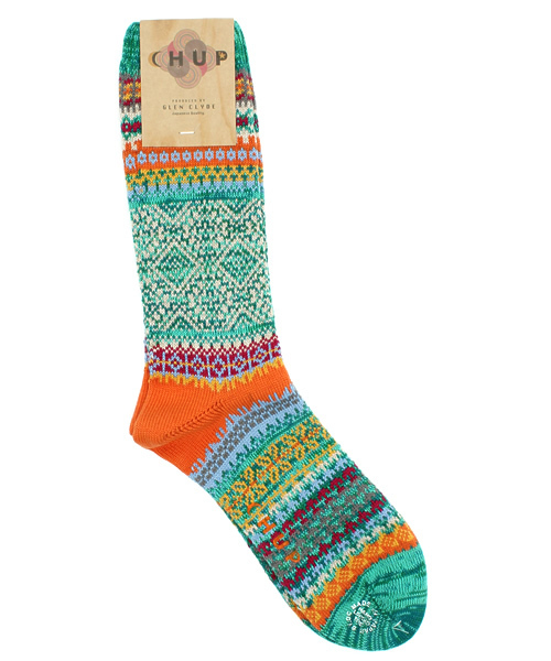 BEAMS（ビームス）の「CHUP / LITIR SOX（ソックス/靴下・メンズ・オレンジ/グリーン/パープル・ONE SIZE）」の2枚目の写真