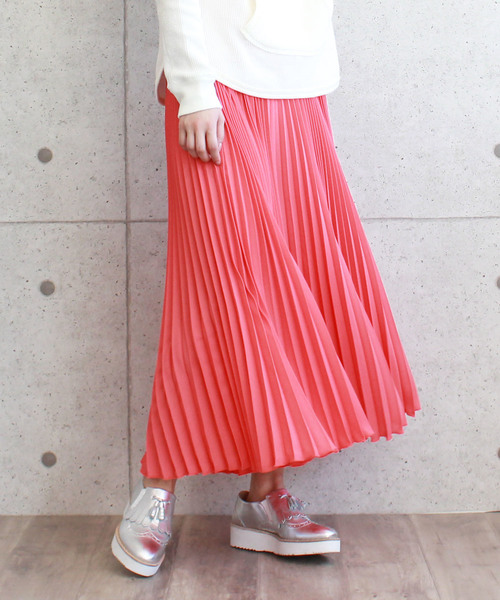 TITE IN THE STORE(ティテ インザ ストア)の「プリーツガウチョパンツ(パンツ)」|ピンク