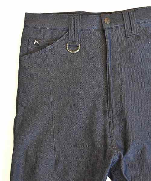 roarguns（ロアーガンズ）の「DENIM PRINT JERSEY SAROUEL PANTS（その他パンツ・メンズ・ブラック/ブルー・1/2/3）」の5枚目の写真