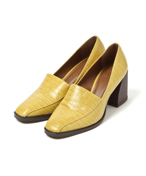 PAGEBOY(ページボーイ)の「クロコスクエアパンプス(パンプス・レディース・ブラック/ダークブラウン/マスタード・MEDIUM/LARGE)」の9枚目の写真