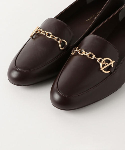 green label relaxing（グリーンレーベルリラクシング）の「★FM リングチェーンモカ フラットシューズ(2cmヒール)（ローファー・レディース・ダークブラウン/その他1/ブラック・24.5cm/25cm/23cm/22.5cm/24cm/23.5cm/22cm）」の6枚目の写真