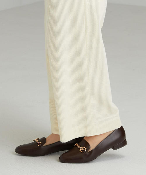 green label relaxing（グリーンレーベルリラクシング）の「★FM リングチェーンモカ フラットシューズ(2cmヒール)（ローファー・レディース・ダークブラウン/その他1/ブラック・24.5cm/25cm/23cm/22.5cm/24cm/23.5cm/22cm）」の11枚目の写真