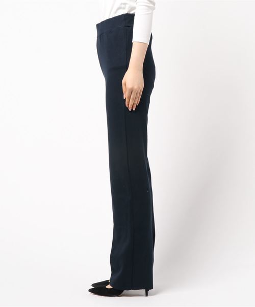 Born（ボーン）の「Born Stretch Rib Easy Pants/ボーン ストレッチ イージー パンツ（その他パンツ・レディース・杢グレー/ネイビー・FREE）」の3枚目の写真