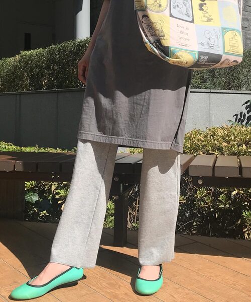 Born（ボーン）の「Born Stretch Rib Easy Pants/ボーン ストレッチ イージー パンツ（その他パンツ・レディース・杢グレー/ネイビー・FREE）」の9枚目の写真