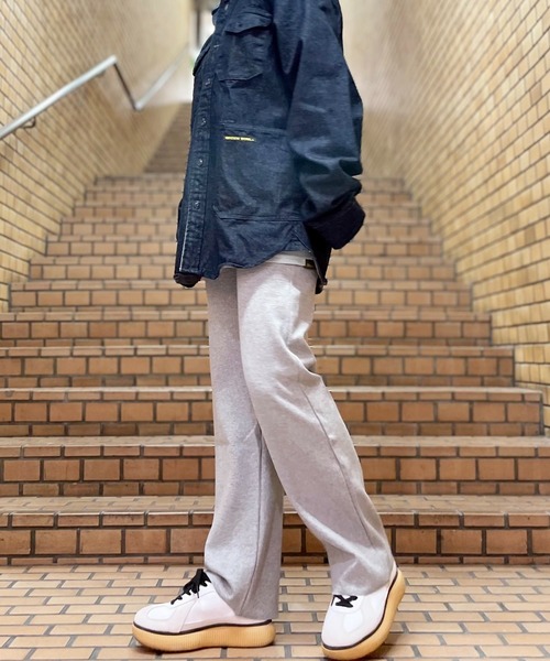 Born（ボーン）の「Born Stretch Rib Easy Pants/ボーン ストレッチ イージー パンツ（その他パンツ・レディース・杢グレー/ネイビー・FREE）」の10枚目の写真