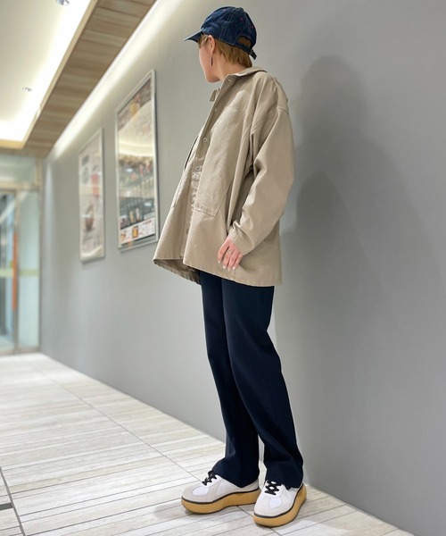 Born（ボーン）の「Born Stretch Rib Easy Pants/ボーン ストレッチ イージー パンツ（その他パンツ・レディース・杢グレー/ネイビー・FREE）」の8枚目の写真