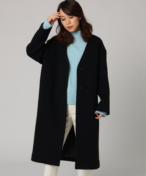 セール L ウールノーカラーコート ノーカラーコート Untitled アンタイトル のノーカラーコート L ウールノーカラーコート 153 19 02 をセール価格で購入できます Untitled ノーカラーコート Untitled アンタイトル のファッション