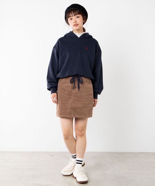 U.S. POLO ASSN.(ユーエスポロアッスン)の「∴WEGO/U.S. POLO ASSN.別注ドロストパーカー(パーカー・レディース・アイボリー/ネイビー/グリーン/ベージュ・FREE)」の13枚目の写真