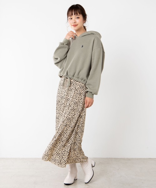 U.S. POLO ASSN.(ユーエスポロアッスン)の「∴WEGO/U.S. POLO ASSN.別注ドロストパーカー(パーカー・レディース・アイボリー/ネイビー/グリーン/ベージュ・FREE)」の20枚目の写真