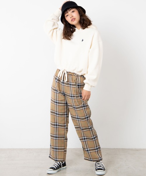 U.S. POLO ASSN.(ユーエスポロアッスン)の「∴WEGO/U.S. POLO ASSN.別注ドロストパーカー(パーカー・レディース・アイボリー/ネイビー/グリーン/ベージュ・FREE)」の7枚目の写真