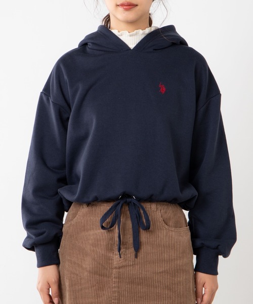 U.S. POLO ASSN.(ユーエスポロアッスン)の「∴WEGO/U.S. POLO ASSN.別注ドロストパーカー(パーカー・レディース・アイボリー/ネイビー/グリーン/ベージュ・FREE)」の16枚目の写真