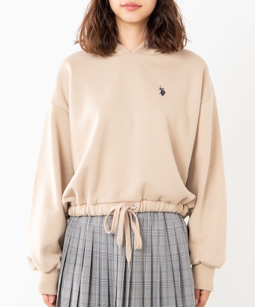 U.S. POLO ASSN.(ユーエスポロアッスン)の「∴WEGO/U.S. POLO ASSN.別注ドロストパーカー(パーカー・レディース・アイボリー/ネイビー/グリーン/ベージュ・FREE)」の15枚目の写真