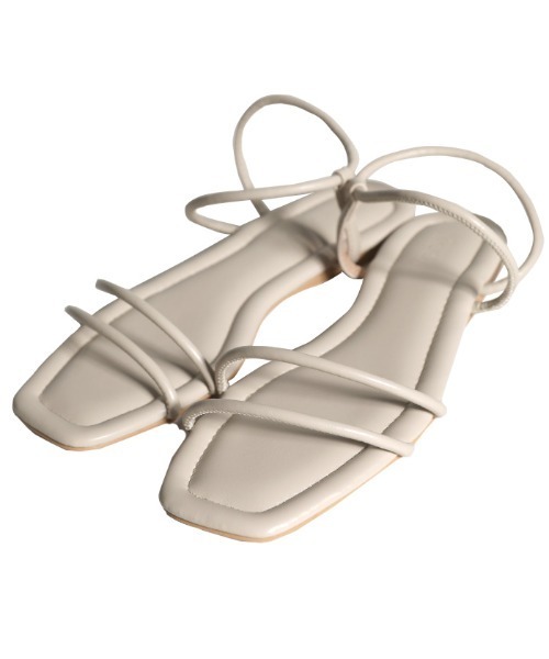 select MOCA（セレクトモカ）の「ループスフラットサンダル（サンダル・レディース・ブラック/アイボリー/キャメル・SMALL/MEDIUM/LARGE）」の5枚目の写真