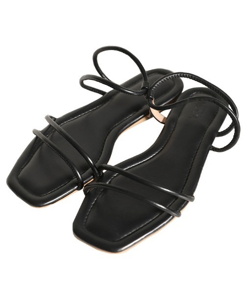 select MOCA（セレクトモカ）の「ループスフラットサンダル（サンダル・レディース・ブラック/アイボリー/キャメル・SMALL/MEDIUM/LARGE）」の7枚目の写真