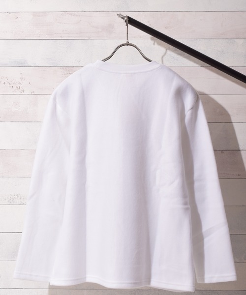 TRAP/U （トラップユー）の「/ロングスリーブ クルーカットソー/（Tシャツ/カットソー・レディース・ホワイト/ブラック/ベージュ/カーキ・MEDIUM/LARGE）」の15枚目の写真