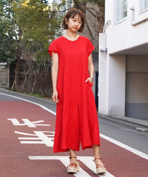 MILKFED.（ミルクフェド）の「S/S ALL IN ONE（つなぎ/オールインワン・レディース・ブラック/ネイビー/レッド・ONE SIZE）」の9枚目の写真