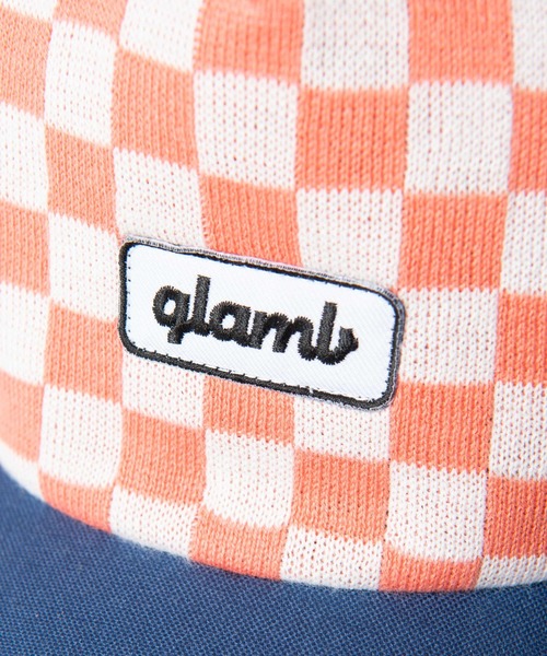 glamb(グラム)の「Checkered flag logo cap / チェッカーフラッグロゴキャップ(キャップ・メンズ・ネイビー/ブルー系その他/ブラック・FREE)」の8枚目の写真