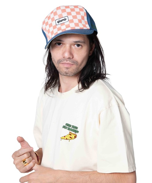 glamb(グラム)の「Checkered flag logo cap / チェッカーフラッグロゴキャップ(キャップ・メンズ・ネイビー/ブルー系その他/ブラック・FREE)」の17枚目の写真