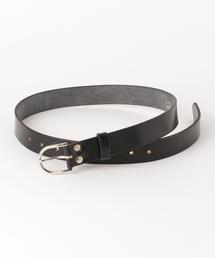 ロエフ　ベルト LOEFF＞ラウンドバックル レザー ベルト（ベルト）｜LOEFF