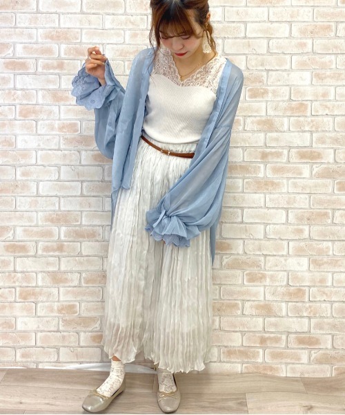 apres jour(アプレジュール)の「シースルー袖ボリュームブラウス【ZOZOTOWN限定アイテム】(シャツ/ブラウス・レディース・ライトブルー/オフホワイト/モカ/ピンクベージュ/ライトベージュ・フリー)」の16枚目の写真