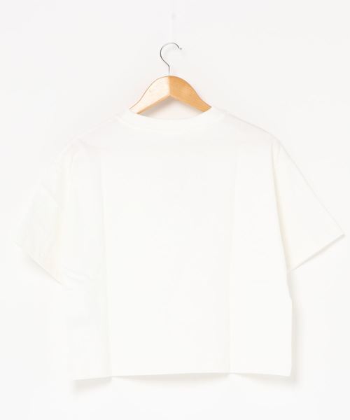 WEGO（ウィゴー）の「WEGO/USAコットンTシャツ（Tシャツ/カットソー・レディース・ホワイト/サックスブルー/ピンク/スミクロ/ライトベージュ・FREE）」の22枚目の写真