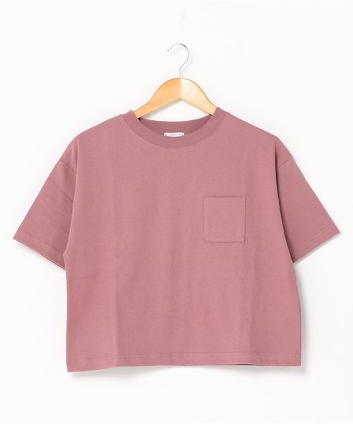 WEGO（ウィゴー）の「WEGO/USAコットンTシャツ（Tシャツ/カットソー・レディース・ホワイト/サックスブルー/ピンク/スミクロ/ライトベージュ・FREE）」の15枚目の写真