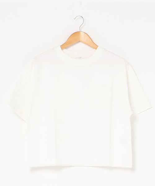 WEGO（ウィゴー）の「WEGO/USAコットンTシャツ（Tシャツ/カットソー・レディース・ホワイト/サックスブルー/ピンク/スミクロ/ライトベージュ・FREE）」の18枚目の写真