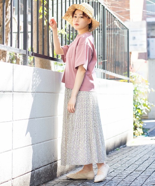 WEGO（ウィゴー）の「WEGO/USAコットンTシャツ（Tシャツ/カットソー・レディース・ホワイト/サックスブルー/ピンク/スミクロ/ライトベージュ・FREE）」の7枚目の写真