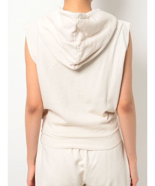 GYDA（ジェイダ）の「ダメージノースリーブパーカー（パーカー・レディース・ベージュ/アイボリー/カーキ/グレー・FREE）」の18枚目の写真