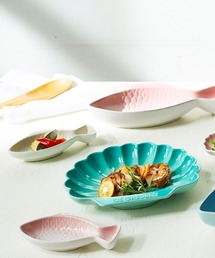 ル・クルーゼ　フィッシュディッシュ　ラージサイズ　4個セット Amazon｜ル・クルーゼ(Le Creuset) 深皿 皿 魚 フィッシュ