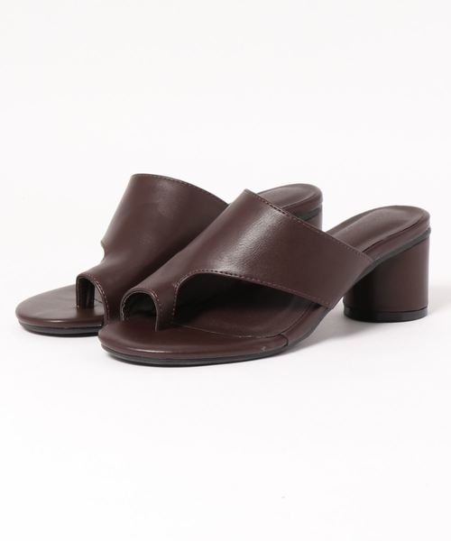 KOBE LETTUCE（コウベレタス）の「サムループトングサンダル（サンダル・レディース・ブラウン/ブラック/パイソン・L/LL/M/S）」の13枚目の写真