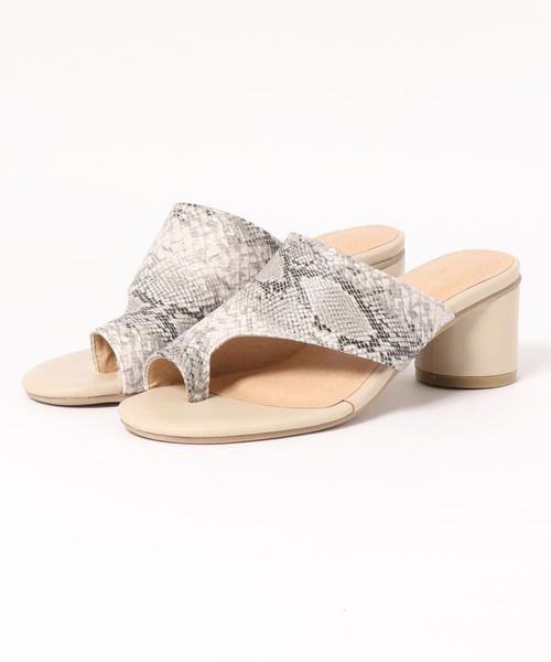 KOBE LETTUCE（コウベレタス）の「サムループトングサンダル（サンダル・レディース・ブラウン/ブラック/パイソン・L/LL/M/S）」の12枚目の写真